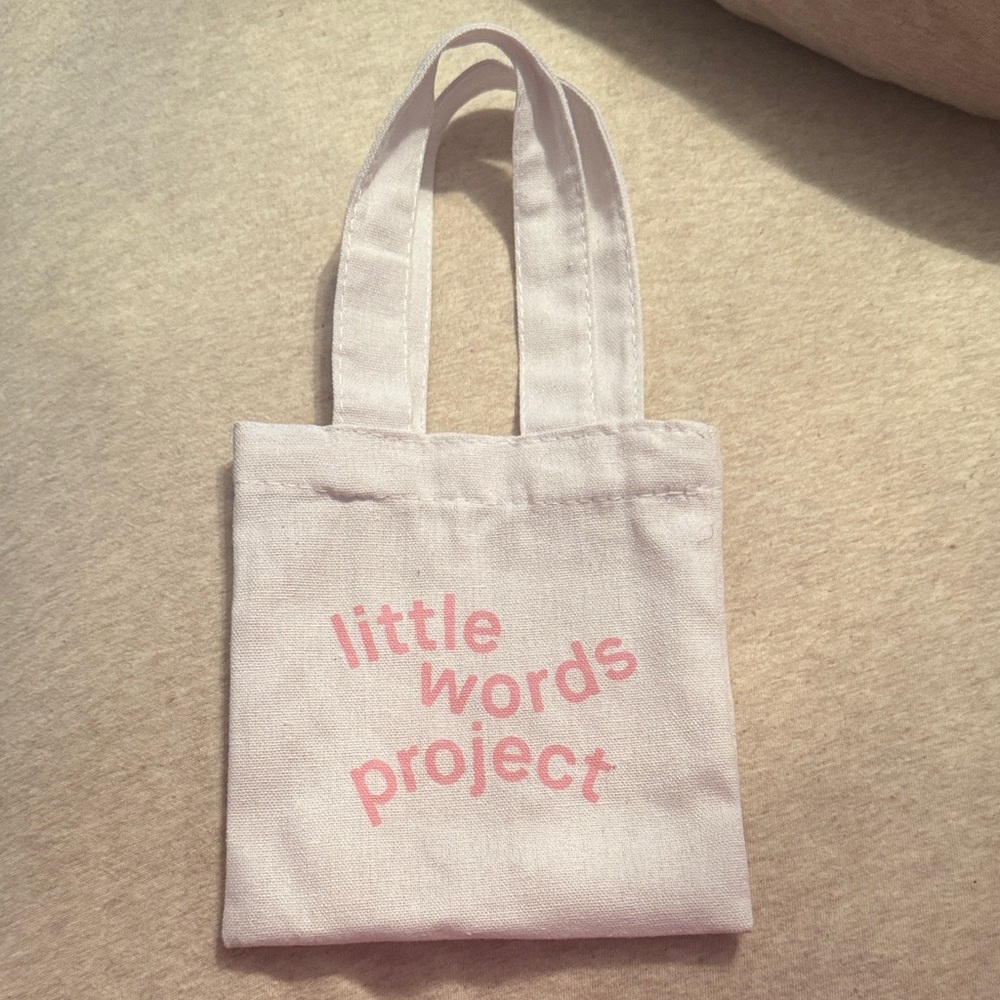 Little words project mini tote bag